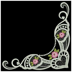 Bullion Rose Corners 03(Lg) machine embroidery designs