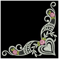 Bullion Rose Corners 04(Lg) machine embroidery designs