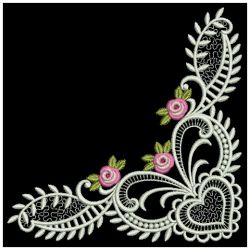 Bullion Rose Corners 06(Md) machine embroidery designs