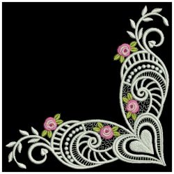 Bullion Rose Corners 09(Md) machine embroidery designs