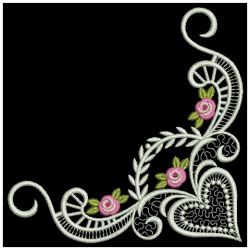 Bullion Rose Corners 10(Lg) machine embroidery designs