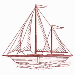 Redwork Ships 10(Lg) machine embroidery designs