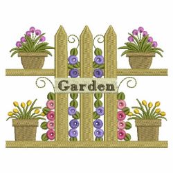 Garden Scenes 2 08(Lg) machine embroidery designs