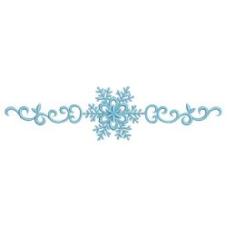 Simply Snowflake Border 09 machine embroidery designs