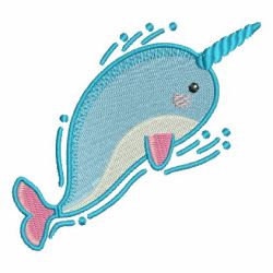 Cute Narwhal 01 machine embroidery designs