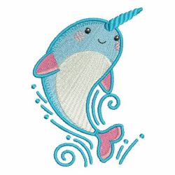 Cute Narwhal 02 machine embroidery designs