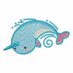 Cute Narwhal 05 machine embroidery designs