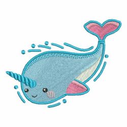 Cute Narwhal 06 machine embroidery designs