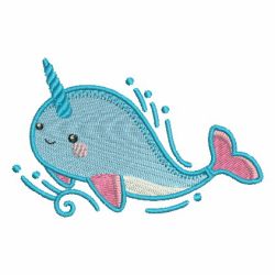 Cute Narwhal 07 machine embroidery designs