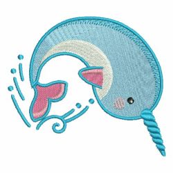 Cute Narwhal 08 machine embroidery designs