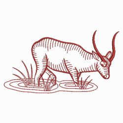 Redwork Deer 04(Lg) machine embroidery designs