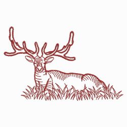 Redwork Deer 06(Lg) machine embroidery designs