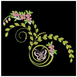 Curly Butterfly 03 machine embroidery designs