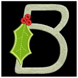 Applique Christmas Alphabet 02 machine embroidery designs