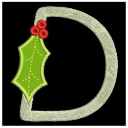 Applique Christmas Alphabet 04