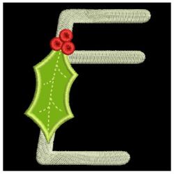 Applique Christmas Alphabet 05 machine embroidery designs