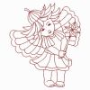 Redwork Flower Fairy(Md)