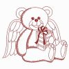 Redwork Angel Bears(Sm)