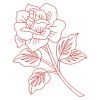 Redwork Roses(Lg)