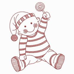 Redwork Joyful Baby(Lg) machine embroidery designs