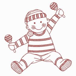 Redwork Joyful Baby 02(Lg)