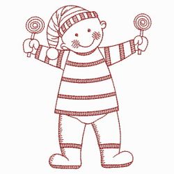 Redwork Joyful Baby 05(Lg)