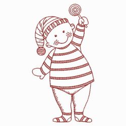 Redwork Joyful Baby 08(Lg)