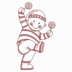 Redwork Joyful Baby 10(Lg) machine embroidery designs