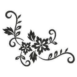 Blackwork Curly Butterfly 08(Lg) machine embroidery designs