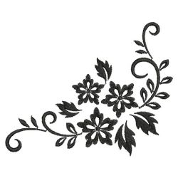 Blackwork Curly Butterfly 09(Lg) machine embroidery designs