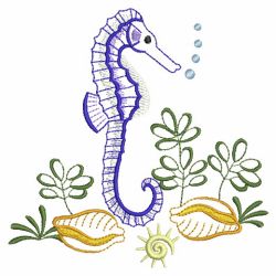 Seahorse 05(Md) machine embroidery designs