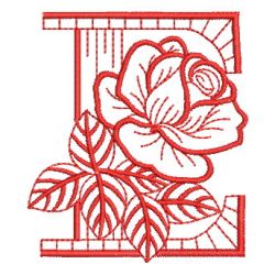 Redwork Rose Alphabets 05