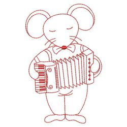 Redwork Mouse Band(Sm) machine embroidery designs