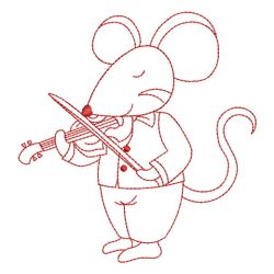 Redwork Mouse Band 02(Sm) machine embroidery designs