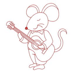 Redwork Mouse Band 05(Lg) machine embroidery designs