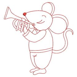 Redwork Mouse Band 06(Sm)