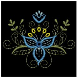 Jacobean Blooms 3 01 machine embroidery designs