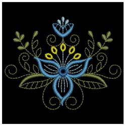 Jacobean Blooms 3 machine embroidery designs
