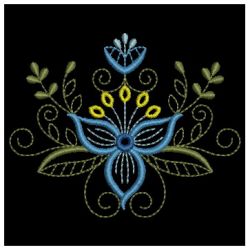 Jacobean Blooms 3 machine embroidery designs