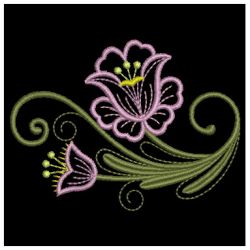 Jacobean Blooms 3 08 machine embroidery designs