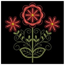 Jacobean Blooms 3 15 machine embroidery designs