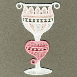 FSL Wine Glass 02 machine embroidery designs