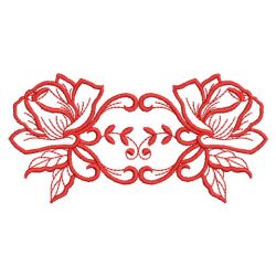 Redwork Roses 2 04(Sm) machine embroidery designs