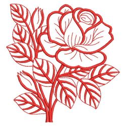 Redwork Roses 2 10(Md) machine embroidery designs