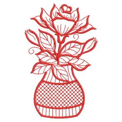 Redwork Roses 2 12(Lg) machine embroidery designs