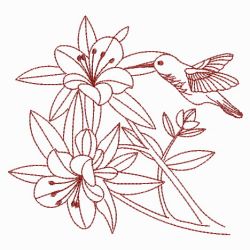 Redwork Hummingbirds 05(Lg) machine embroidery designs