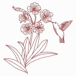 Redwork Hummingbirds 06(Lg) machine embroidery designs