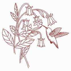 Redwork Hummingbirds 10(Md) machine embroidery designs
