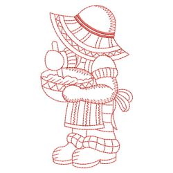 Redwork Sunbonnet Fun 08(Sm)