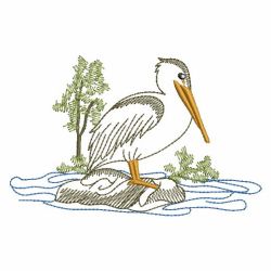 Vintage Sea Birds 08(Md) machine embroidery designs